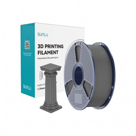 3D Printing Filament - Sunlu PLA High-Speed Marble Filament 600 mm/s ±0.02 mm Gray Concrete