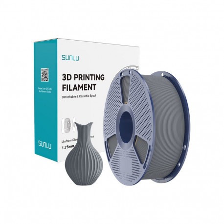 3D Printing Filament - Sunlu PLA Classic Gray 1.75mm 1KG Matte Finish Gray