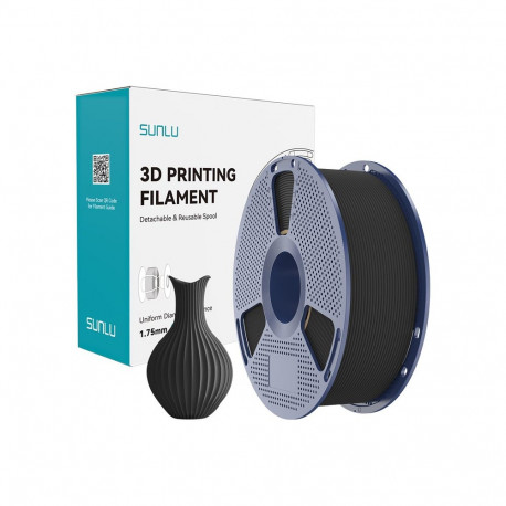 3D Printing Filament - Sunlu PLA Classic 1.75mm 1KG Filament, 190–230°C, Black