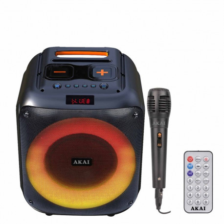 Portable Speaker - AKAI ABTS-V30 400W Peak Power, Bluetooth 5.0, 3600 mAh Battery Black