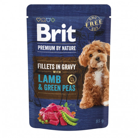 Brit Premium Lamb & Green Peas in Gravy wet food for dogs 85g