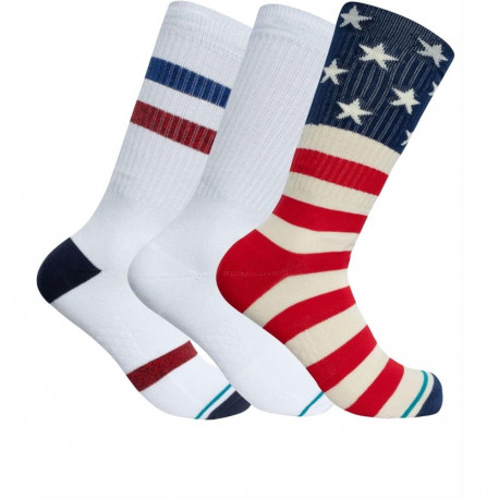 Sokid Stance The Americana Crew Socks 3-Pack värvivalik - 38/42
