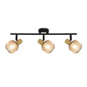 Spot Light kohtvalgusti Shadow 3xE14, must/kuldne