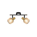Spot Light valgusti Shadow 2xE14, must/kuldne