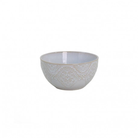 BOWL 14.5CM WHITE WHITE ARABIC