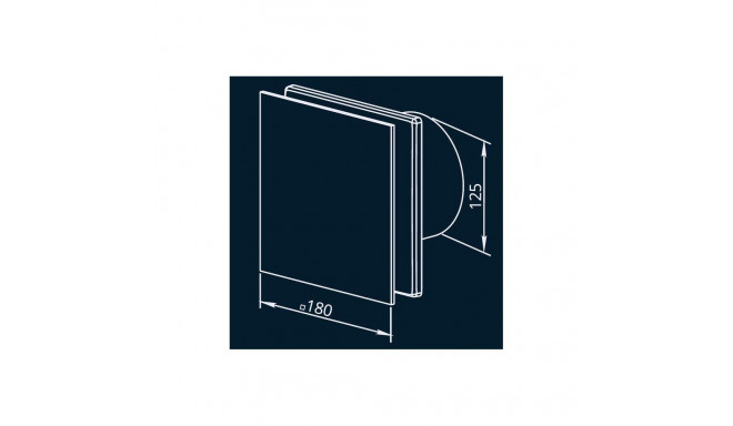 AXIAL FAN 125 SOLID GLASS