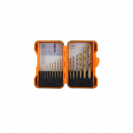 METAL DRILL BIT SET OKKO 15 PCS