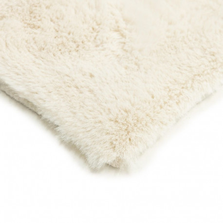 fake rabbit fur 80x150cm ristkülik valge