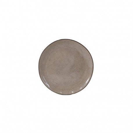 DESSERT PLATE BROWN DOTTE 21CM