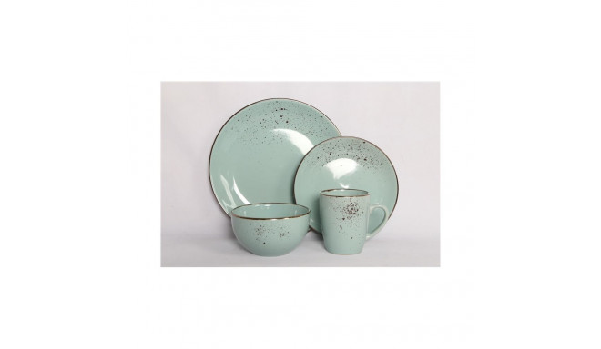 DINNER PLATE WITH SPECKLE MINT 27CM