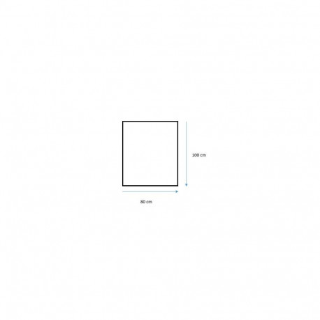 MIRROR HUNG SIMPLE B-EDGE 100X80CM