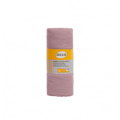 BED SHEET POLYCOTT 120X200+25CM PINK624