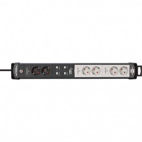 Connect wlan-pistikuriba Premium-Line 6-pesaline 3m taimer hääljuhtimine, must/helehall