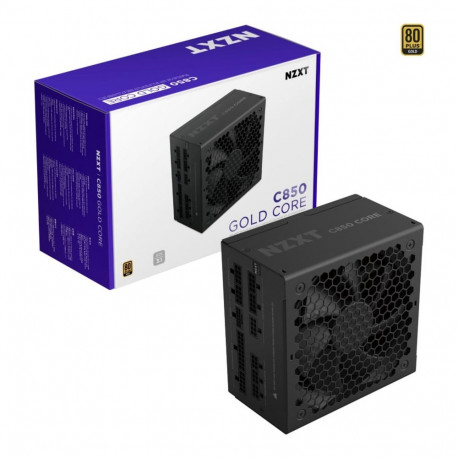 NZXT C850 GOLD CORE, PC power supply black, 1x 12-pin High Power GPU, 3x PCIe, cable management, 850