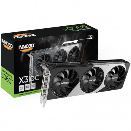 INNO3D GeForce RTX 5060 Ti TWIN X3 OC 16GB, graphics card DLSS 4, 3x DisplayPort, 1x HDMI 2.1