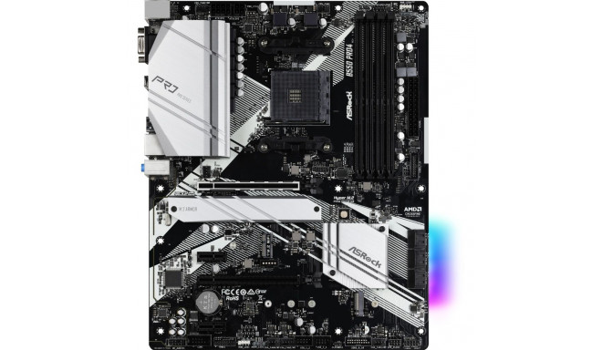 B550 Pro4, must/hõbe