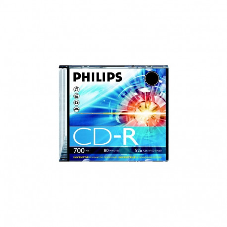 Philips CD-R 80min 700MB 52x 1tk õhuke plastkarp 8710895778183