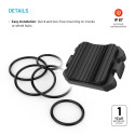 Fixed pedaalimissageduse/kiiruse andur Spin Bluetooth, must