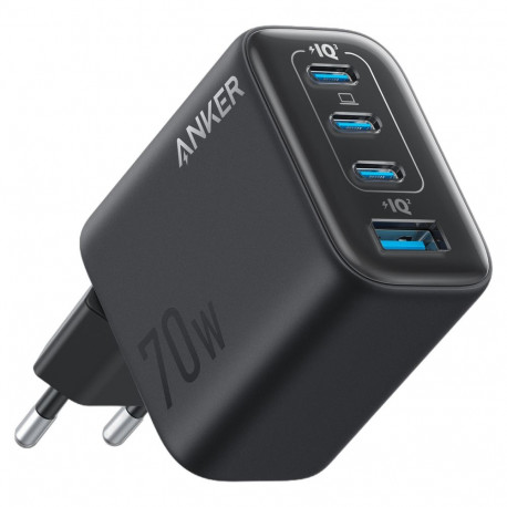 "ANKER Zolo Charger 70W Ladegert 3x USB-C 1x USB-A dunkelgrau"