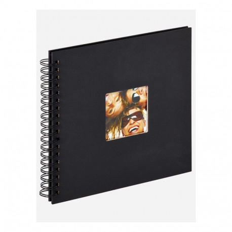 "Walther Fun schwarz Spiral 26x25 40 schwarze Seiten SA108B"
