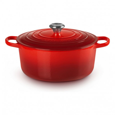 "Le Creuset Signature Bräter rund 28 cm kirschrot"
