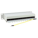 Equip patchpaneel 12x RJ45 Cat6 10" FTP 1HE ISO/IEC, helehall