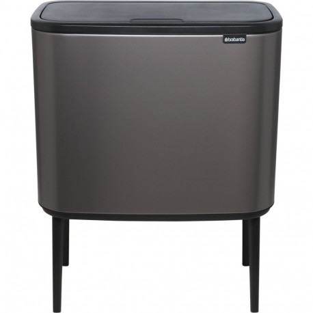 Brabantia prügikast Bo Touch Bin plaatina, 3 x 11 l