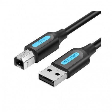 CABLE USB2.0 MALE TO MALE/10M BLACK COQBL VENTION