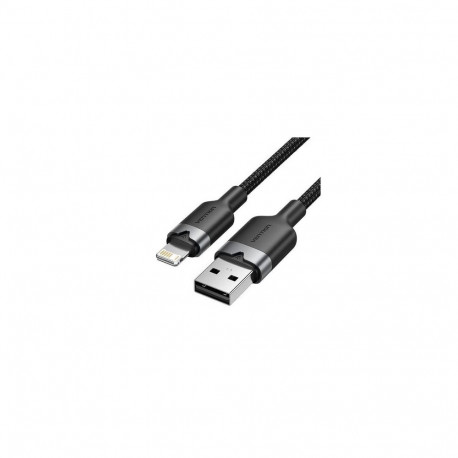CABLE USB2.0 TO LIGHTNING/1M BLACK LANBF VENTION