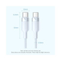 CABLE USB-C TO USB-C/1M WHITE TRDWF VENTION