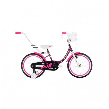 Laste jalgratas TABOU Miss CS, 14" lilla-valge