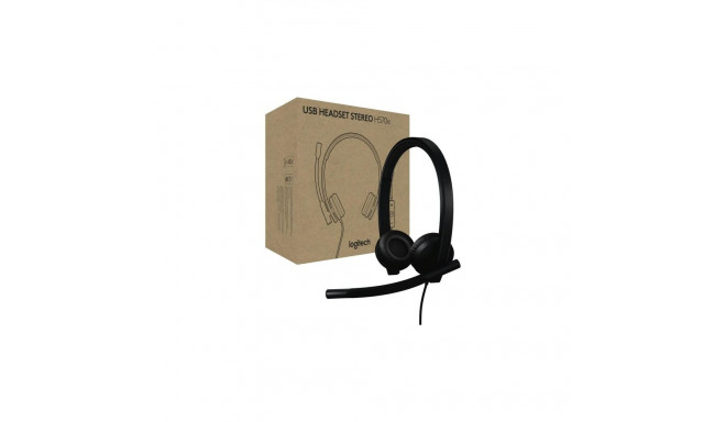 Headset - Logitech H570e Teams Version Stereo USB-A Headset Black
