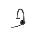 Headset - Logitech H570e UC Version Mono USB-A Headset With Noise-Canceling Technology Black