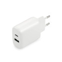Charger - EverActive Quick Charge 3.0 & USB-C PD PPS 25W White