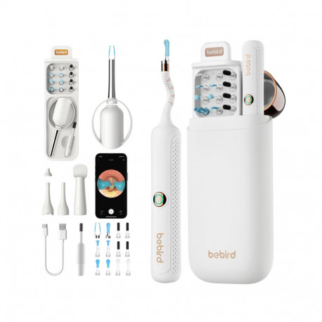 Health & Personal Care - Bebird EarSight Plus R37R Ear Cleaning Device with HD Camera, Wireless, Whi