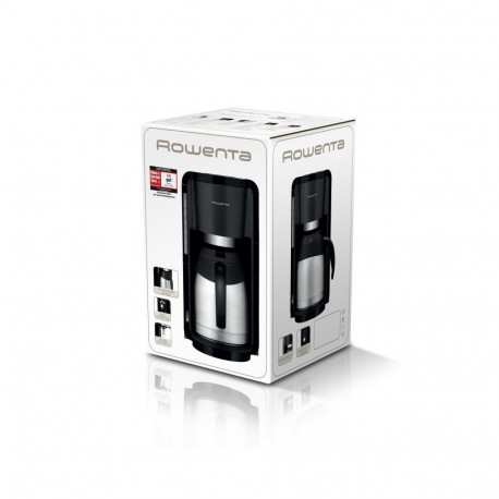 Coffee Maker - Rowenta Milano CT3818, Stainless Steel Carafe, Automatic Shut-Off, Black/Silver