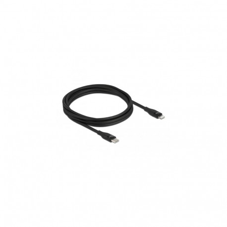 DeLOCK Data and charging cable USB Type-C to Lightning for iPhone, iPad and iPod black 2 m MFi