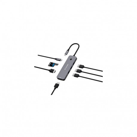 Verbatim CMH-08 USB Type-C 5000 Mbit/s Silver