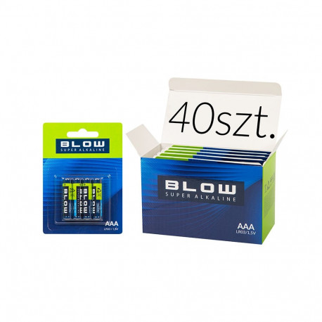 82-653# Bateria blow super alkaline aaa lr3 blister 40szt