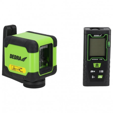 Laser krzyżowy zielony + dalmierz laserowy 40m-zestaw