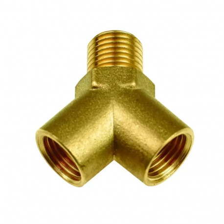Trójnik y 2x1/4" gwint wew. (f), 1x1/4" gwint zew. (m)