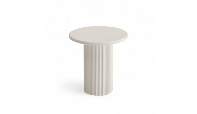 Diivanilaud WAVE ø50 cm, valge