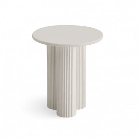 Diivanilaud FLOW ø50 cm, valge