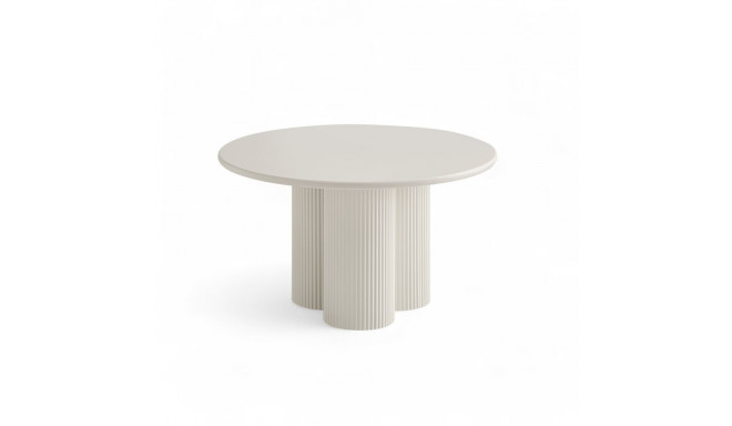 Diivanilaud FLOW ø80 cm, valge