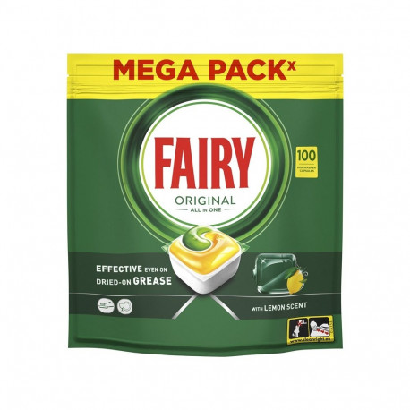 Fairy All in One sidruni nõudepesukapslid 100 tk