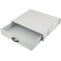 Digitus document tray 2 U (gray, lockable)
