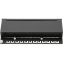 Digitus patch panel DN-91612SD-EA (black, desktop, Cat.6a)