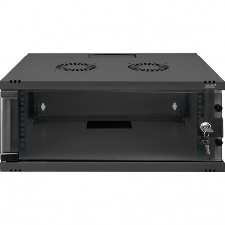 Digitus wall housing, SOHO, unassembled - 540x400 mm (WxD) (black, 4 height units)