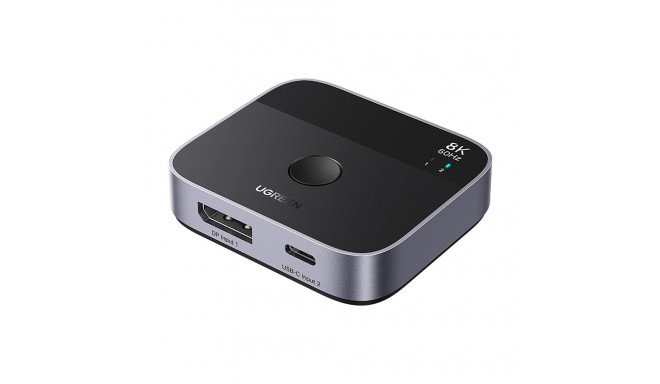 Ugreen DisplayPort/USB-C to USB-C Switch - Gray