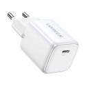 Ugreen Nexode mini CD318 15324 GaN 20W USB-C PD 3.0 / QC 4.0 network charger - white